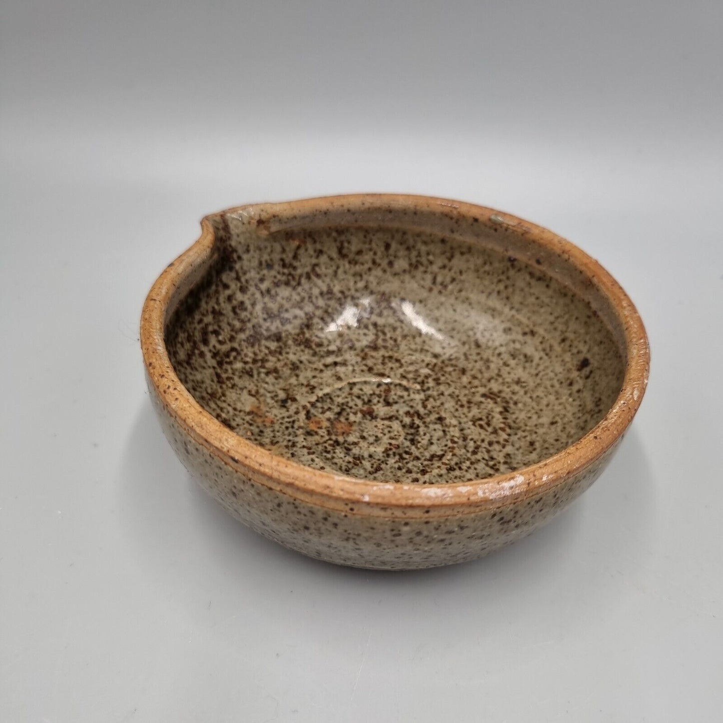 A Glazed Studio Pottery Bowl Impressed Makers Marks To Base, Good Condition.