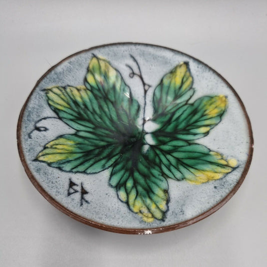 A Vintage Chelsea Pottery Studio Hand Painted Plate by Barbara Ross.