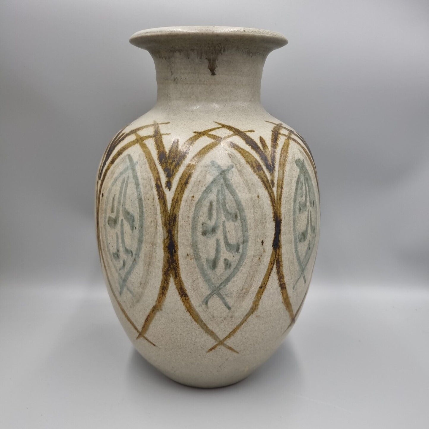 A Large Studio Pottery Floor Vase By Vera Tollow. Very Good Condition.