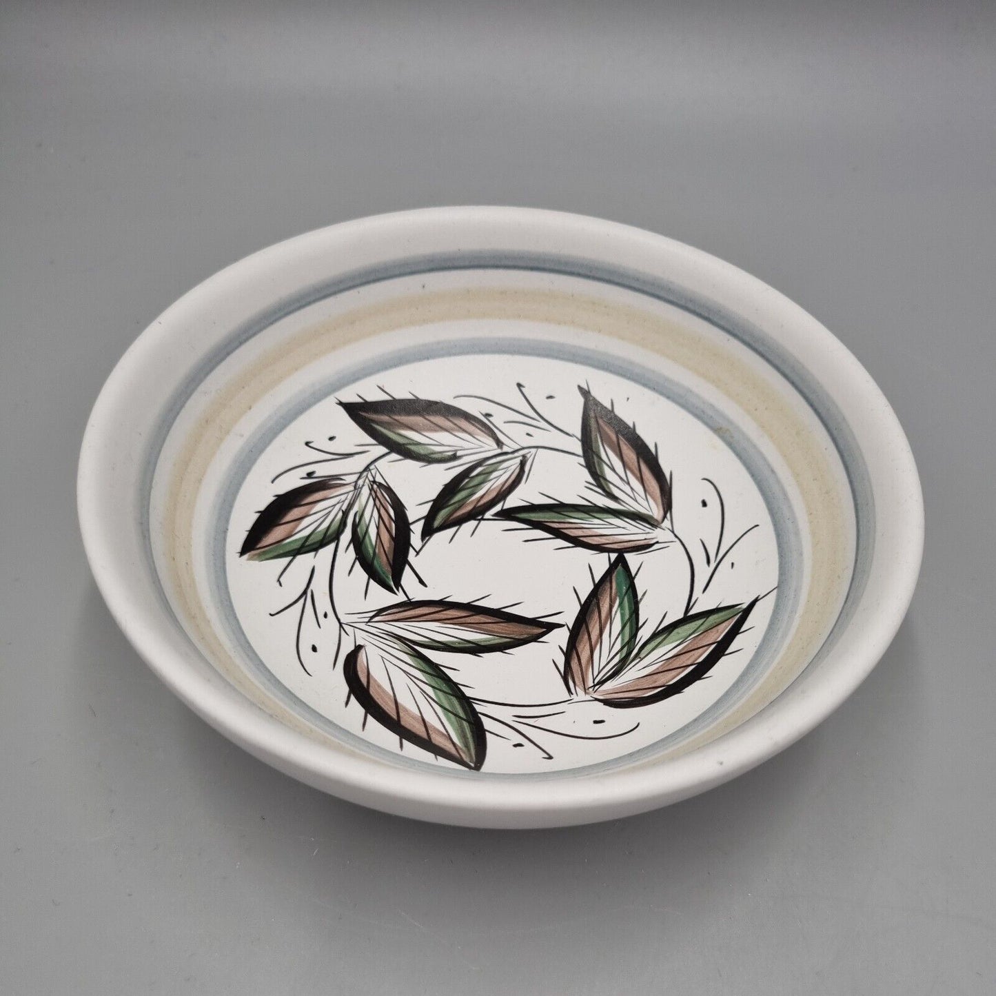 Denby Stoneware - Handpainted Leaves Design Small Bowl