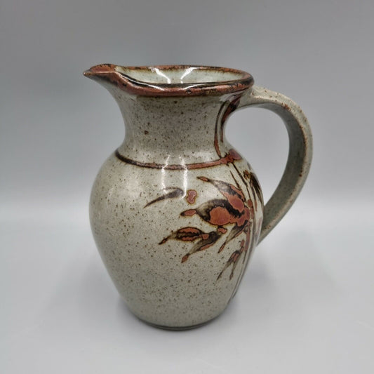 A Studio Pottery Stoneware Decorated Jug By Devon Potter Nick Douglas.