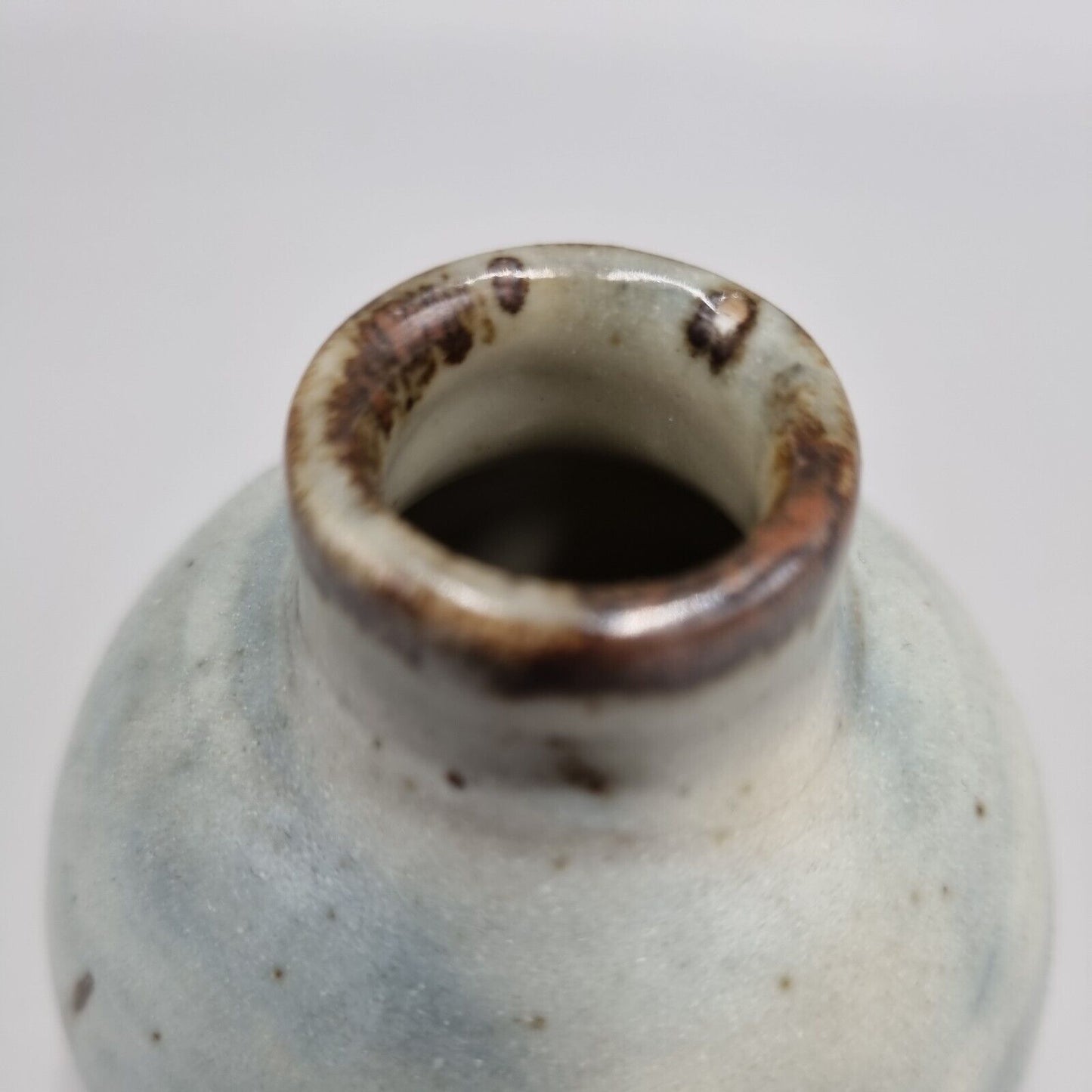 A St Ives Leach Pottery Studio Bud / Posy Vase With Star Decoration.