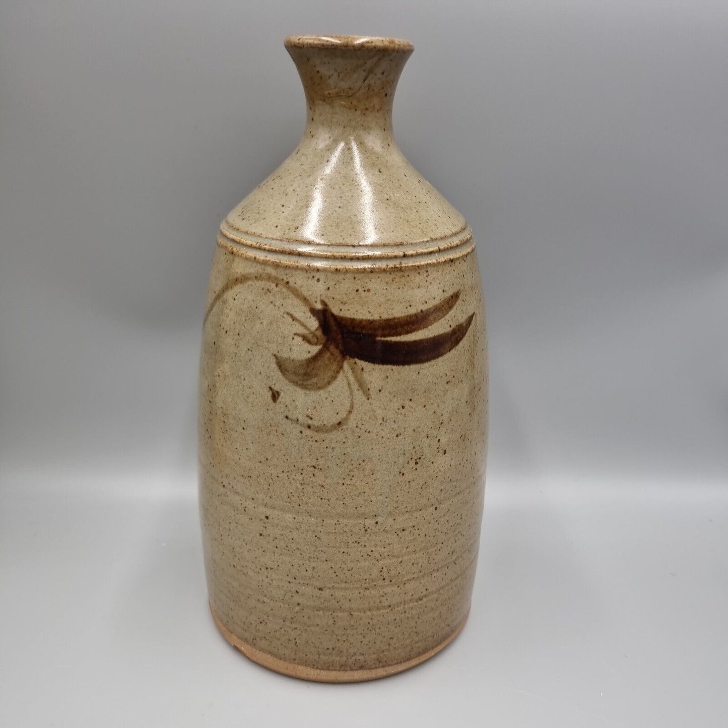 A Vintage Large Russell Collins Studio Pottery Bottle Vase, VGC, Restoration.