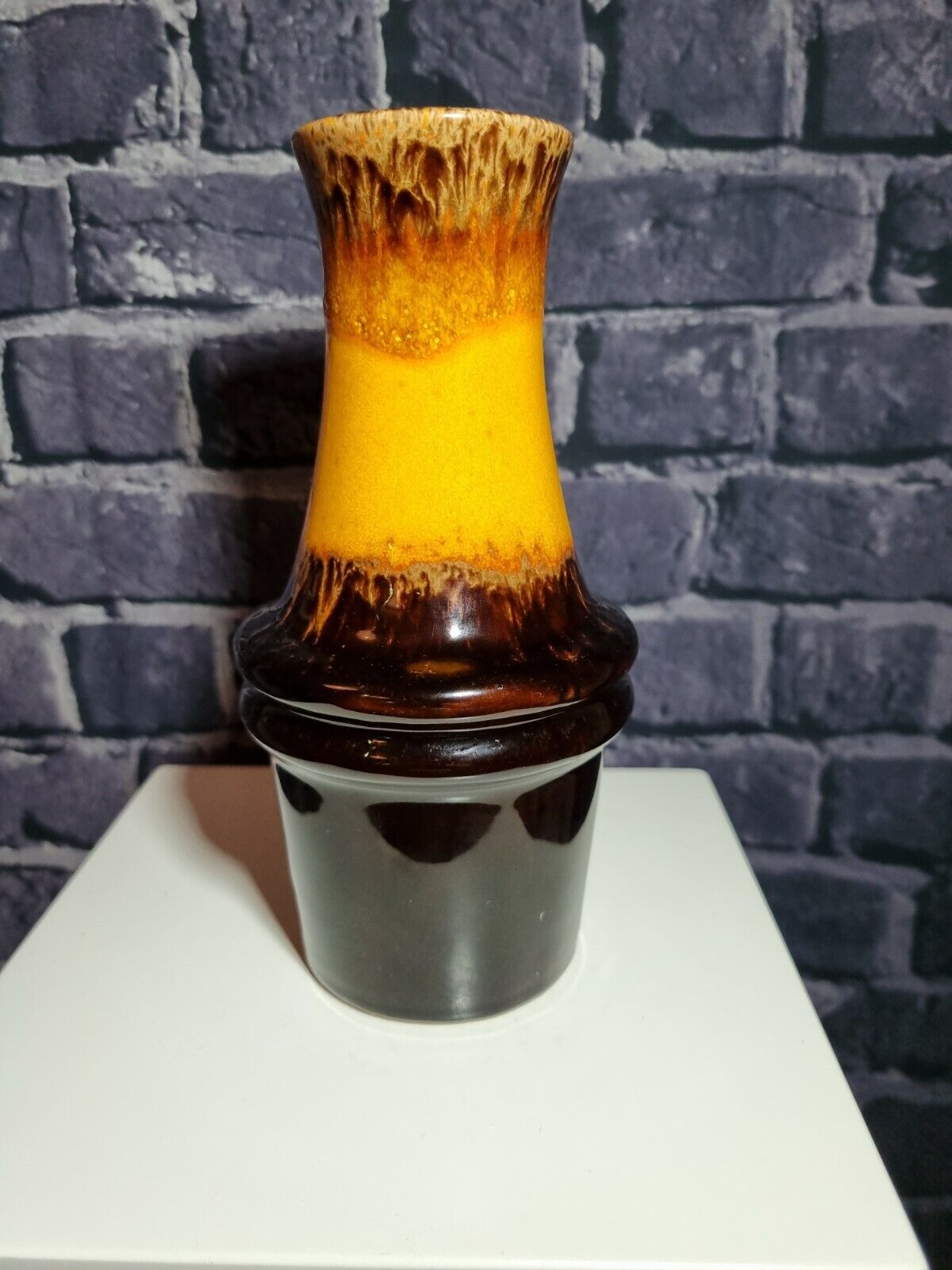 Vintage MCM Scheurich, West German Fat Lava era Vase, 209-18, VGC.