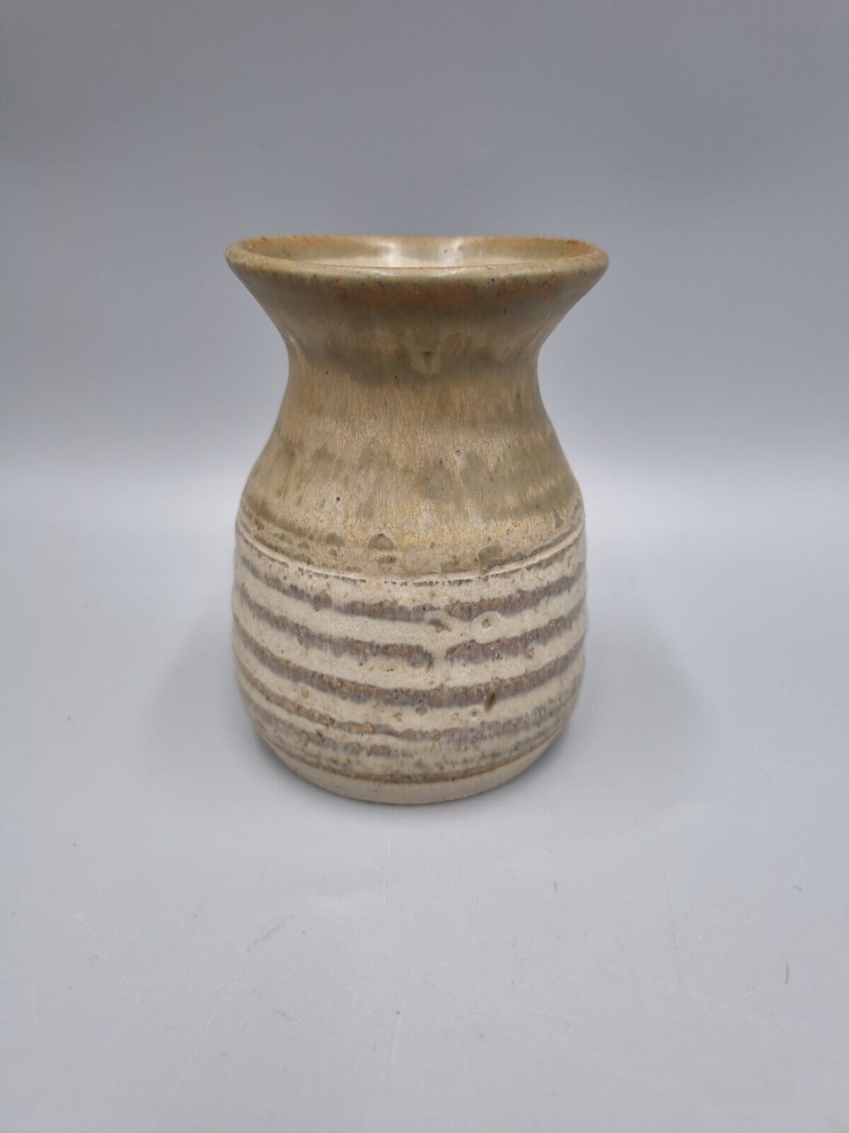 A Studio Pottery Small Waisted Vase By Ernest Bernard Jones. Devon.