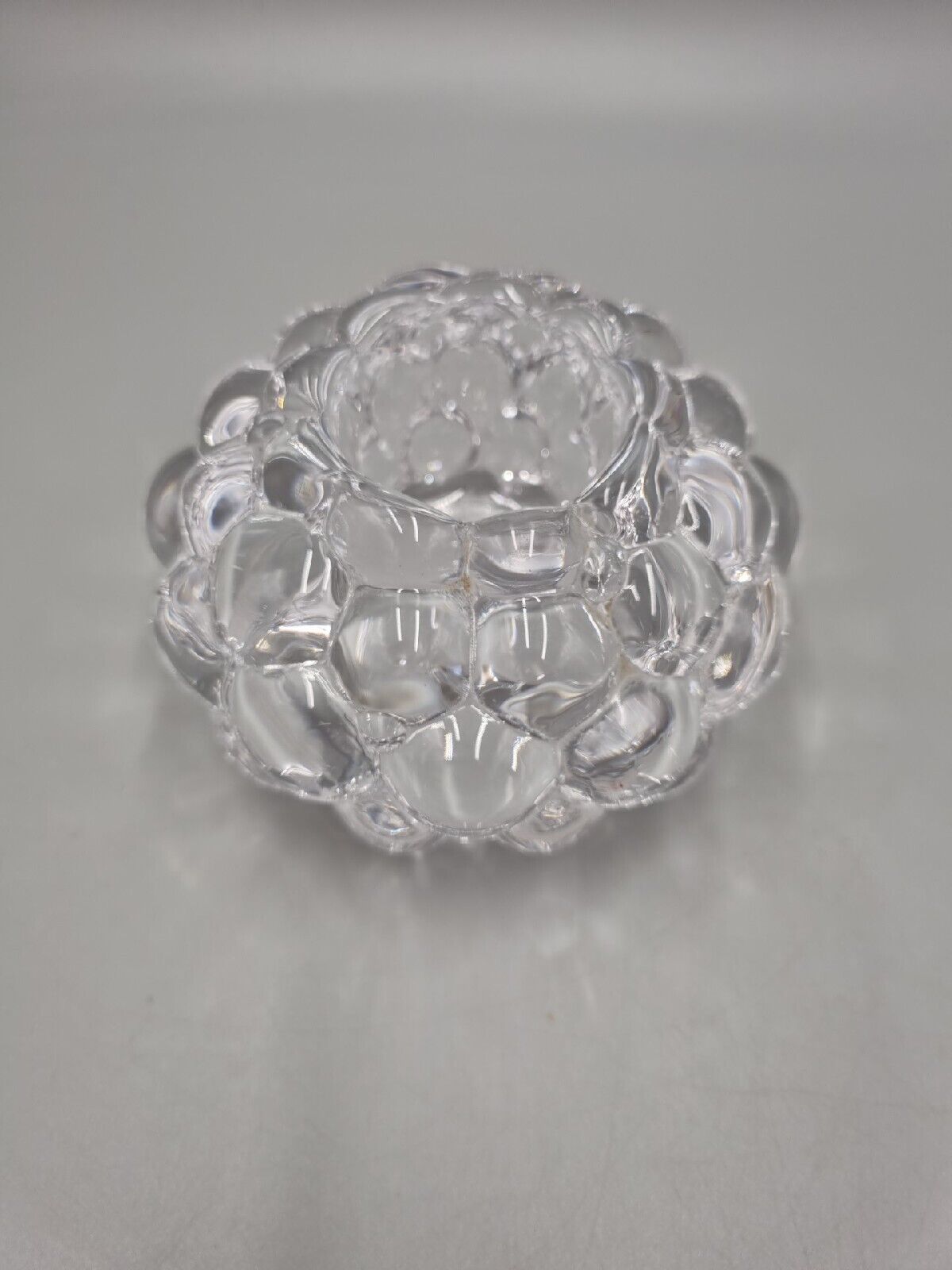 A Vintage Orrefors Bubble / Raspberry Votive Candle Holder, Ann Nilsson Design.