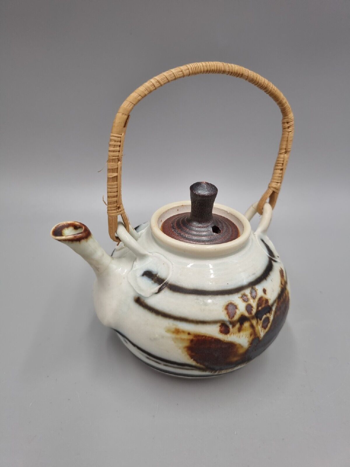 A Miniature Studio Pottery Tea Pot By Mary Rich (A/F)