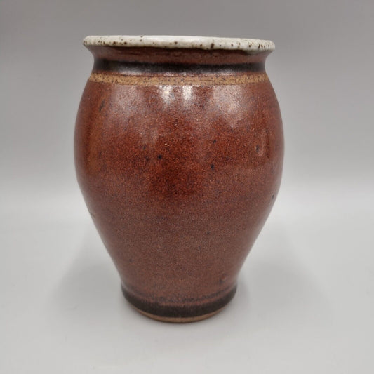 A Small Studio Pottery Vase, VGC, Classical Style.