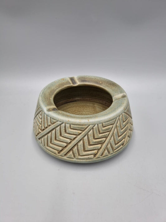 A Vintage Studio Pottery Ash-tray By The Cyprus Handicraft Service , CHS.