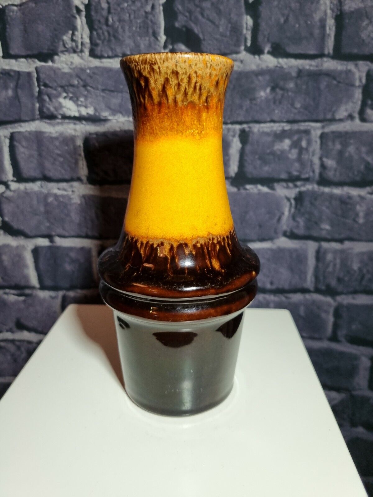 Vintage MCM Scheurich, West German Fat Lava era Vase, 209-18, VGC.