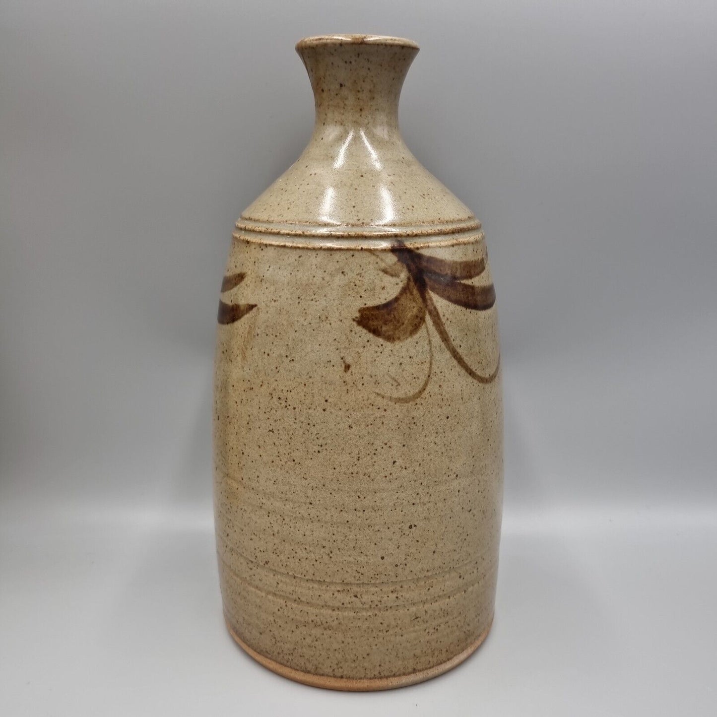 A Vintage Large Russell Collins Studio Pottery Bottle Vase, VGC, Restoration.