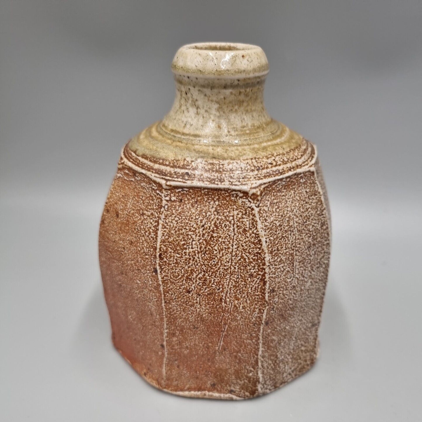 A Studio Pottery Carved Bottle Vase / Vessel By Micki Schloessingk.