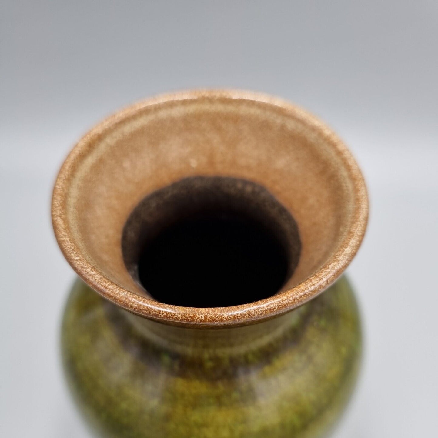 Studio Pottery By Mick Dixon Of Bartley Heath, Colour Banded Vase, Incised Base