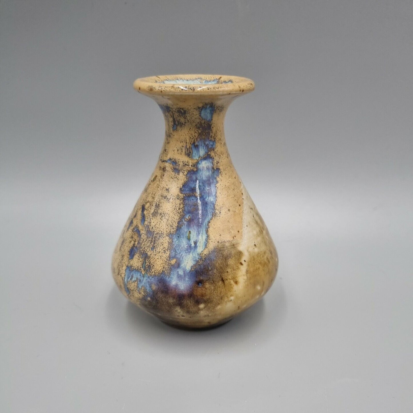 A Small Studio Pottery Footed Posy / Bud Vase, Incised to Base, VGC.