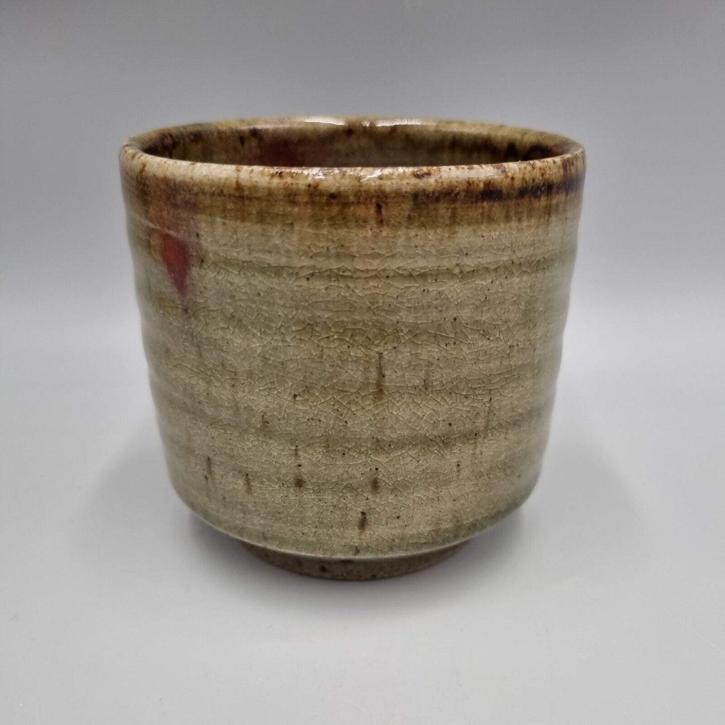 A Footed Stoneware Studio Pottery Teacup By Keith Smith, Otterton Pottery, VGC.