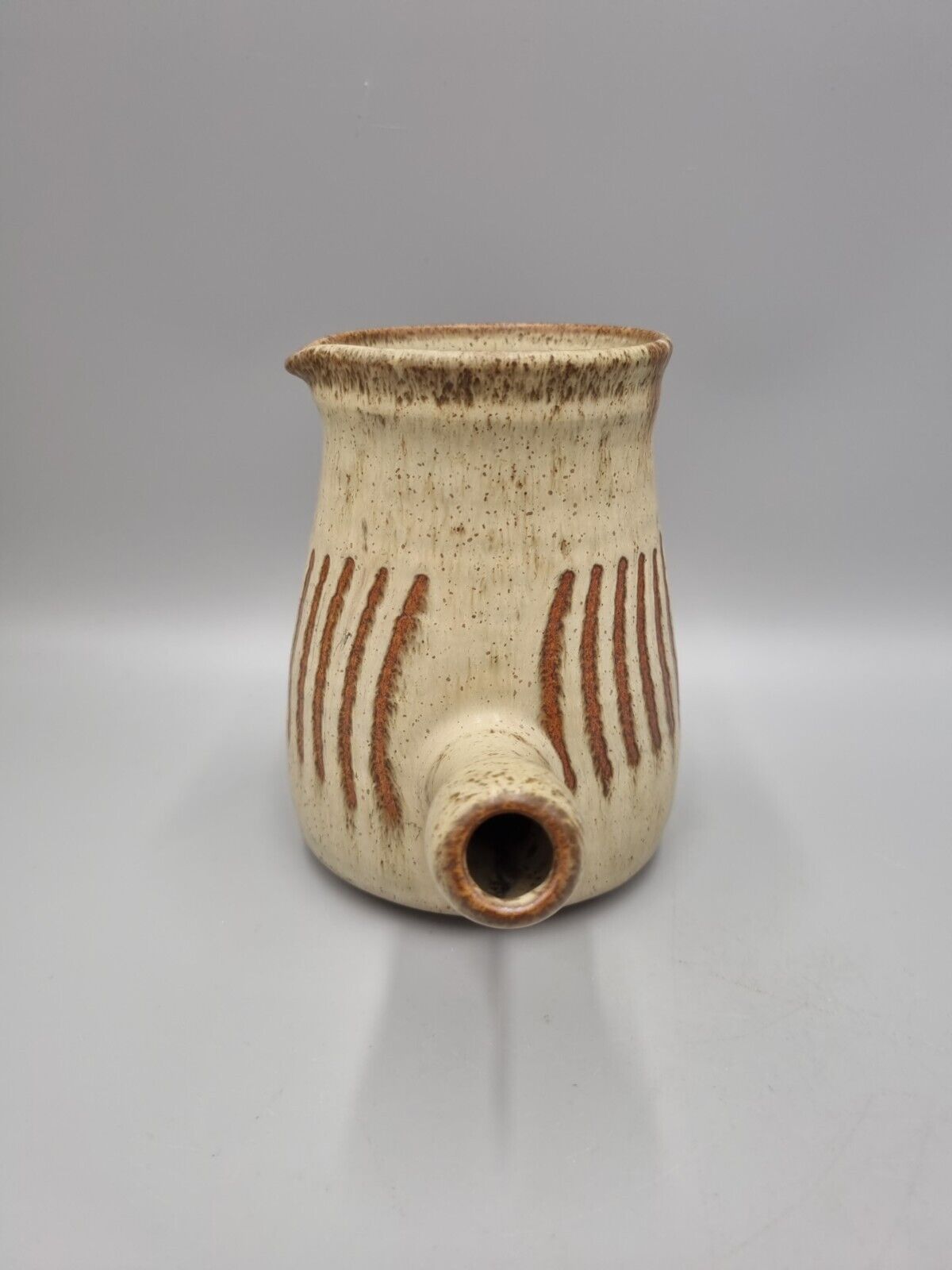 A Roger Stribley Studio Pottery Jug With Side Handle.