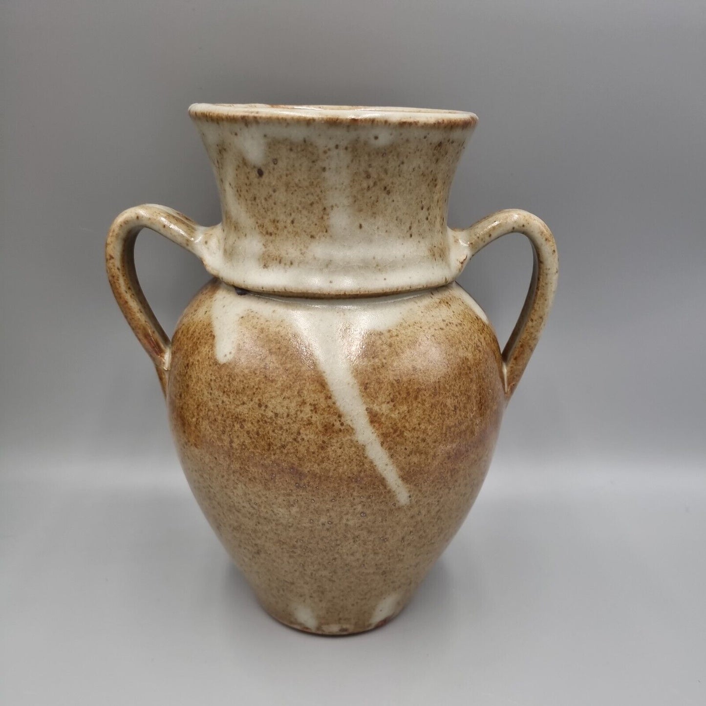 A Twin Handled Vintage, The Friars Studio Pottery, Aylesford, Amphora, Vase.