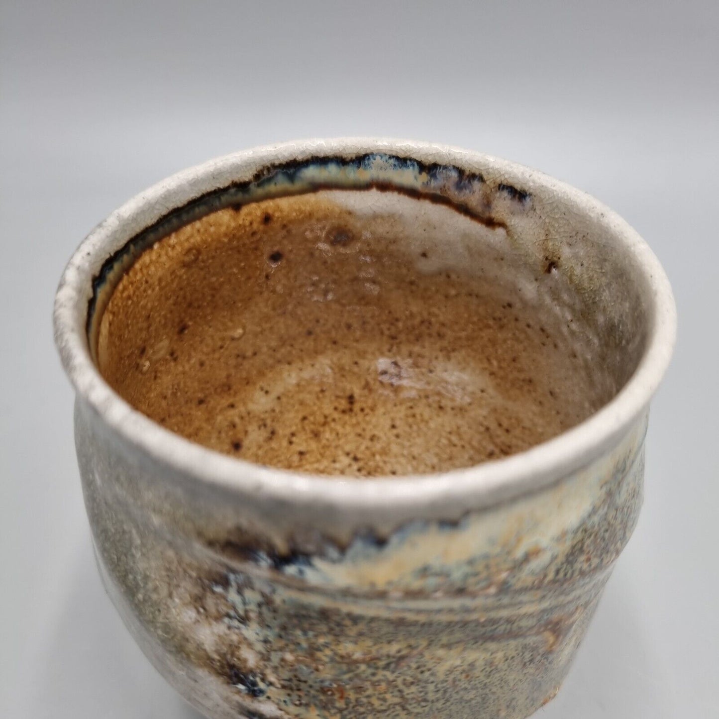 Ruthanne Tudball Studio Pottery Footed Teacup, Yunemi, Chawen, VGC.