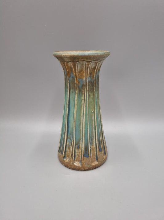 A Vintage Studio Pottery Waisted Vase, Continental, Incised to Base.