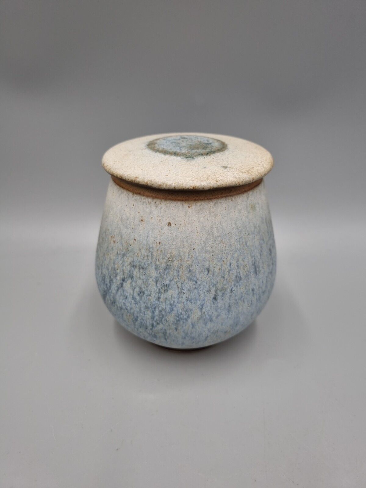 A Vintage Studio Pottery Stoneware Footed And Lidded Vessel / Urn.