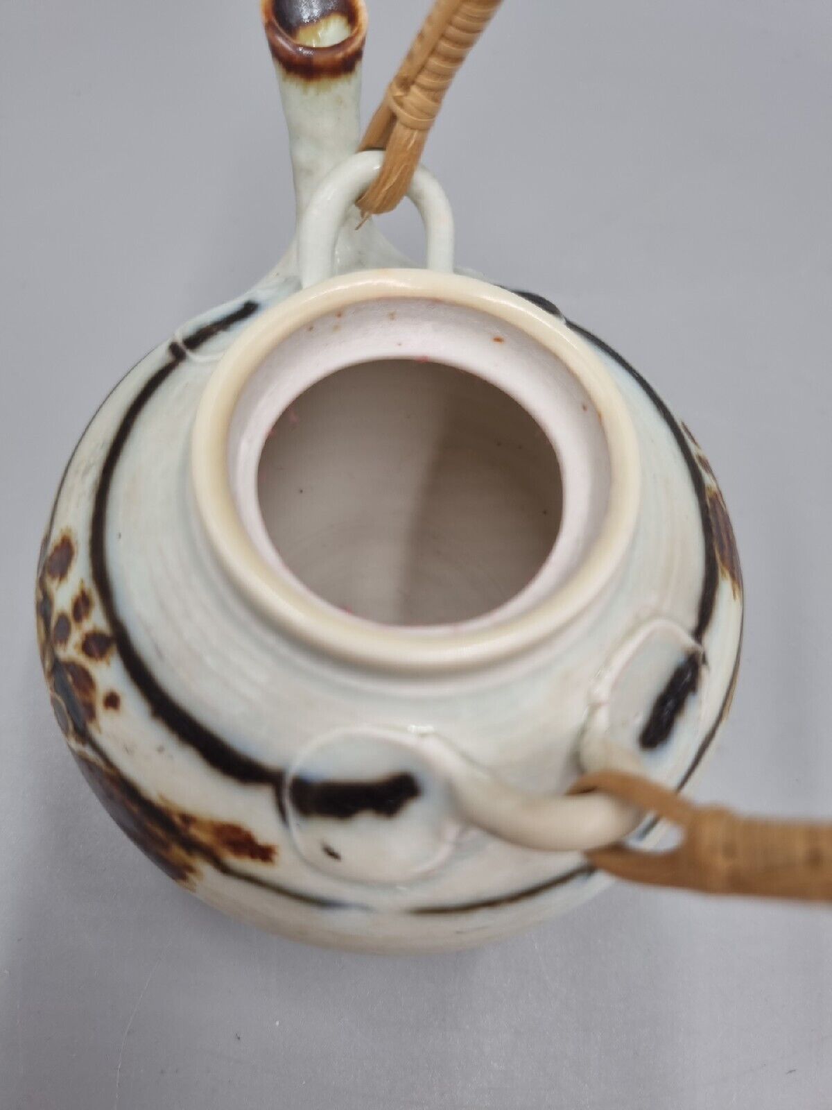 A Miniature Studio Pottery Tea Pot By Mary Rich (A/F)