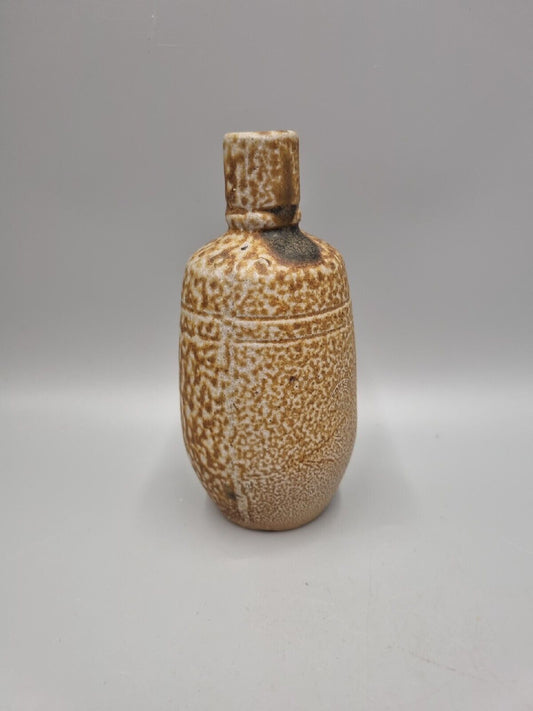 A Campos Filhos Aveiro Bottle / Vase Portugal Salt Glaze Stoneware Pottery