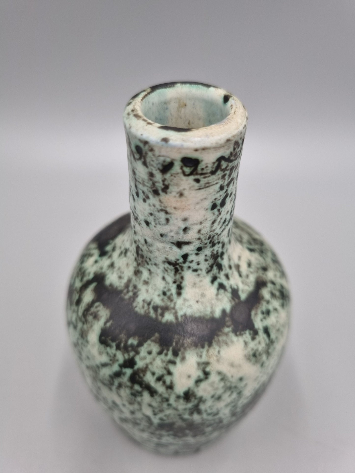 A Unique Studio Pottery Ceramic Bottle Vase By Jacques Blin.